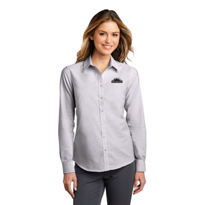 MNT: Port Authority Ladies SuperPro Oxford Stripe Shirt.